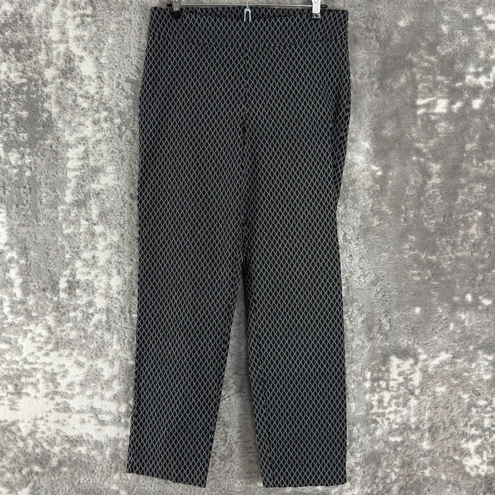Counterparts Size 16 Diamond Print Stretch‎ Pull On Dress Pants Black Kids
